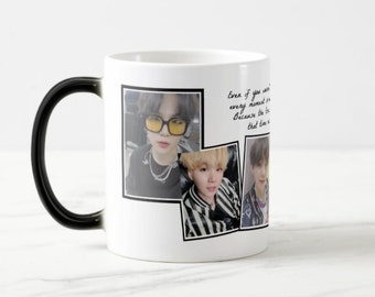 BTS Heat Mugs - SUGA/Yoongi - Black