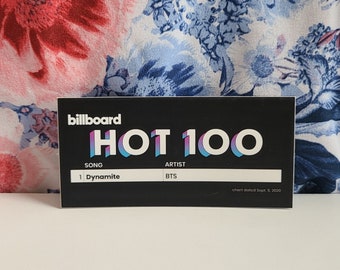 BTS HOT 100 Aufkleber - Billboard HOT100 Aufkleber