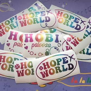 Calcomanías de luz del ejército de BTS Jhope HOBI World - HOTS Hope On The Stage
