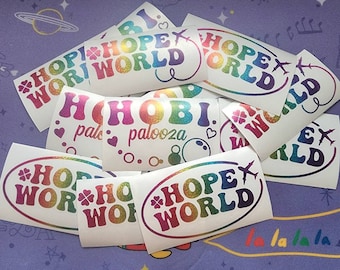 BTS Jhope HOBI World - HOTS Hope On The Stage Lightstick Abziehbilder