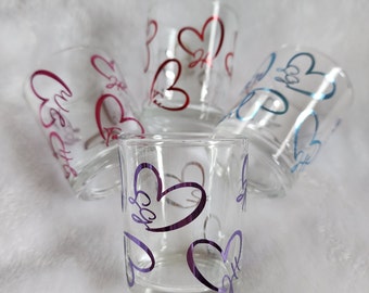 BTS Heart Name Shot Glass - Bangtan Valentine