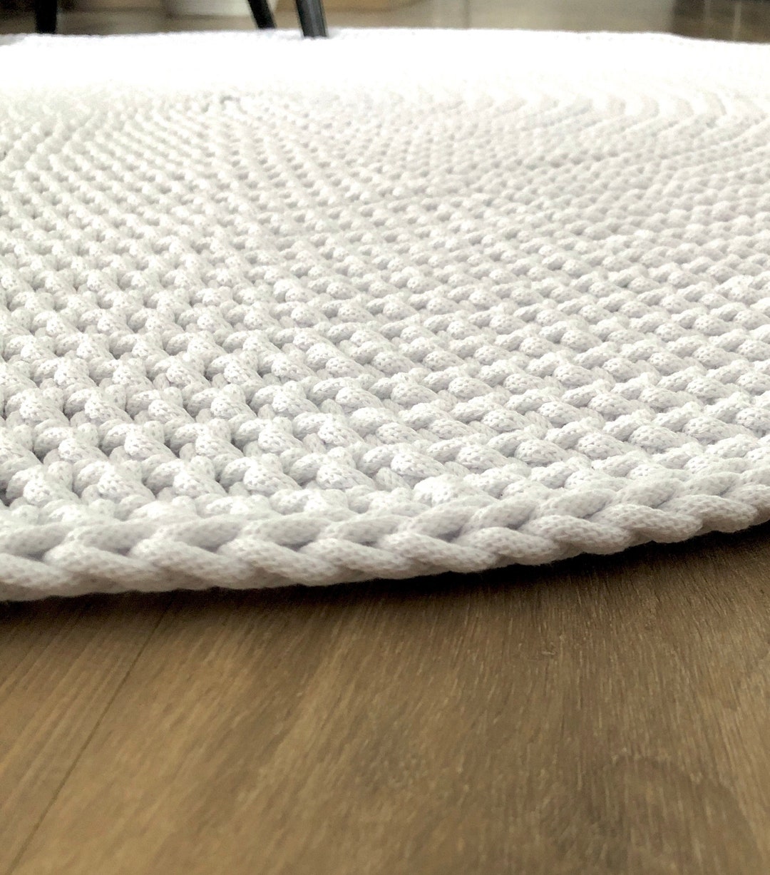 Modern Round Rug White Carpet Round Area Rug Nursery Rug Etsy