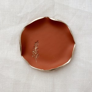 Fern Clay Ring Dish Handmade Clay Accessories Gifts For Her One Of A Kind Polymer Clay Terracotta Jewelry Dish image 3