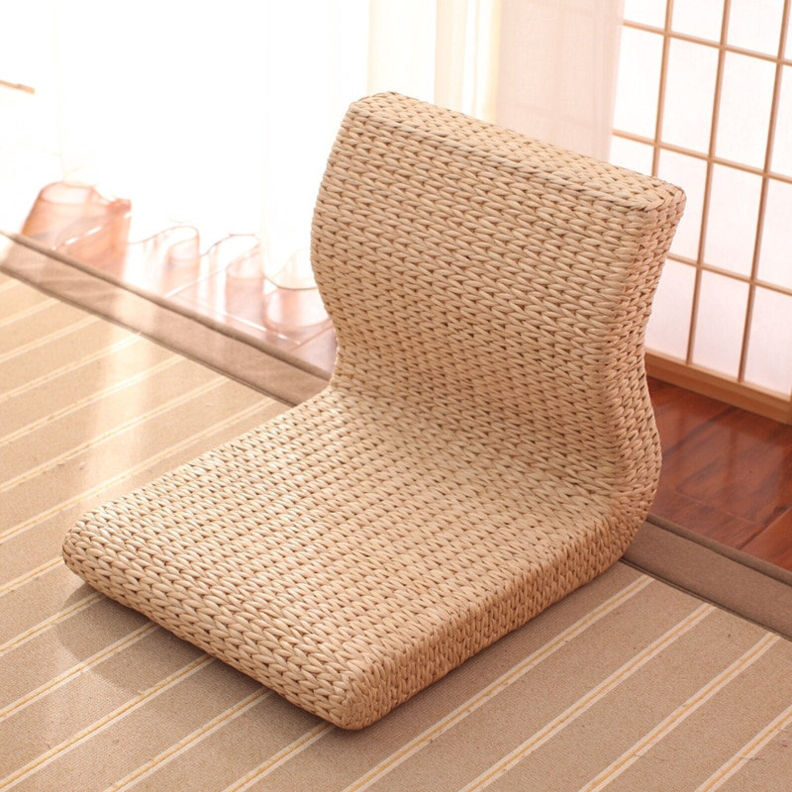 Handmade Japanese Floor Legless Chair Sitting Room Furniture Etsy