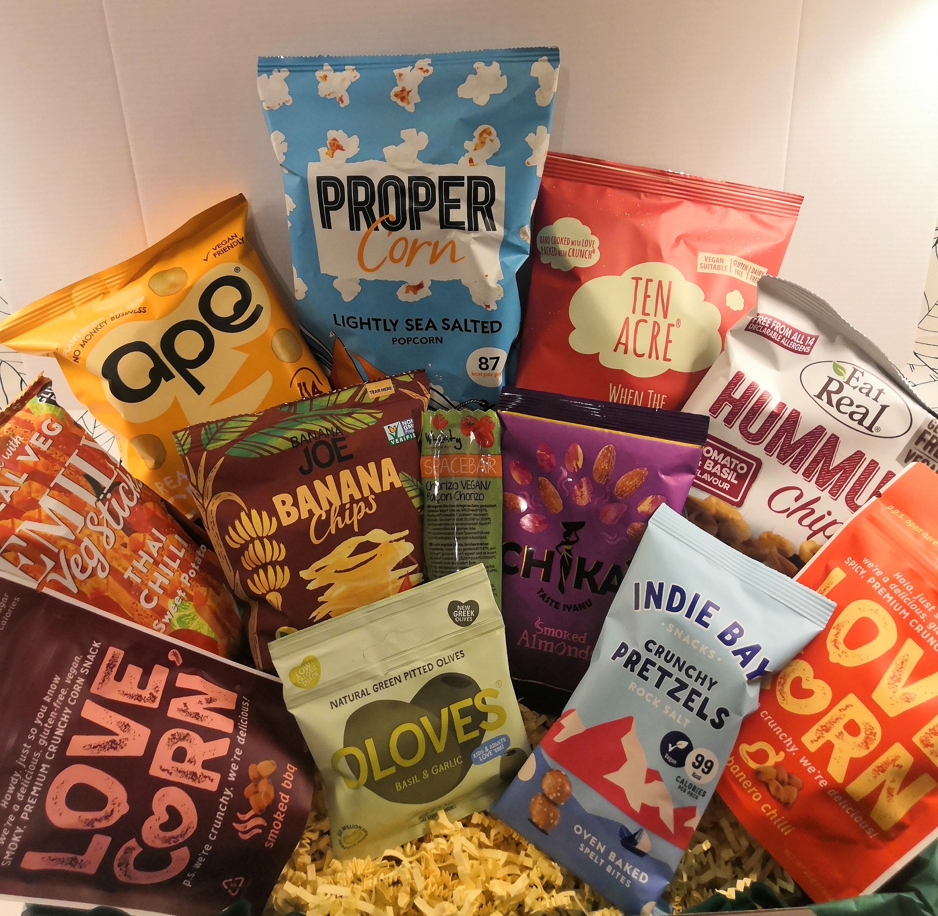 Panier cadeau vegan luxury savoury snack box Etsy