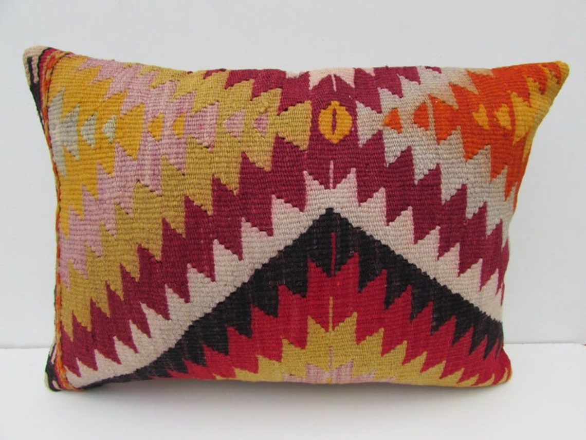 Kelim Kissen / Truthahn Kissen / Boden Kissen / 14 x 20 Boho | Etsy