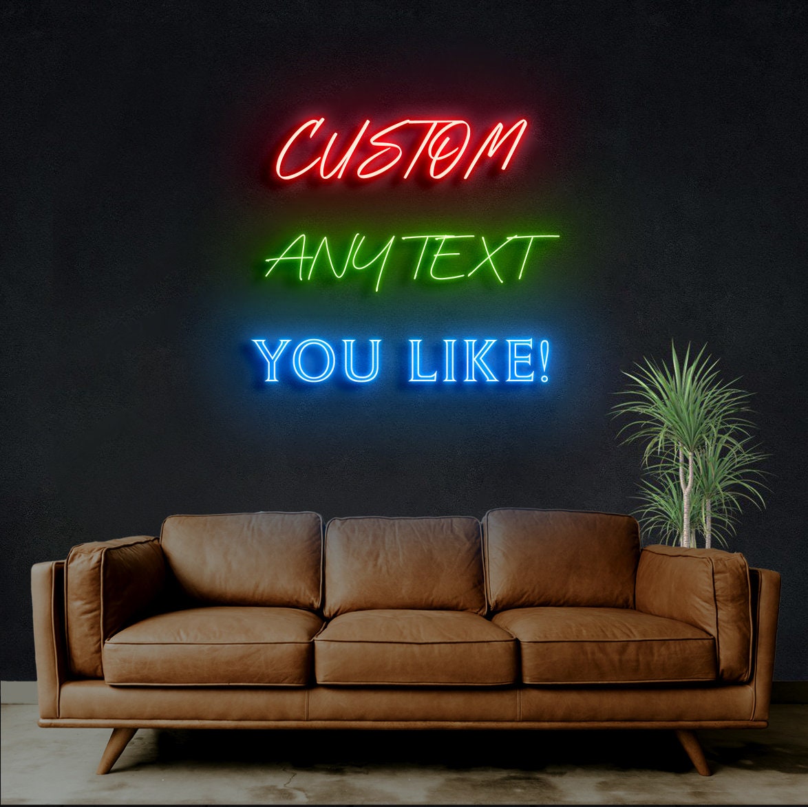 Neon Sign Custom Neon Sign Neon Print Business Sign Custom Etsy