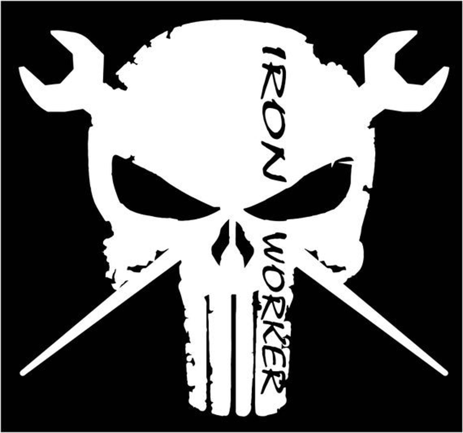 Ironworker Skull - Etsy