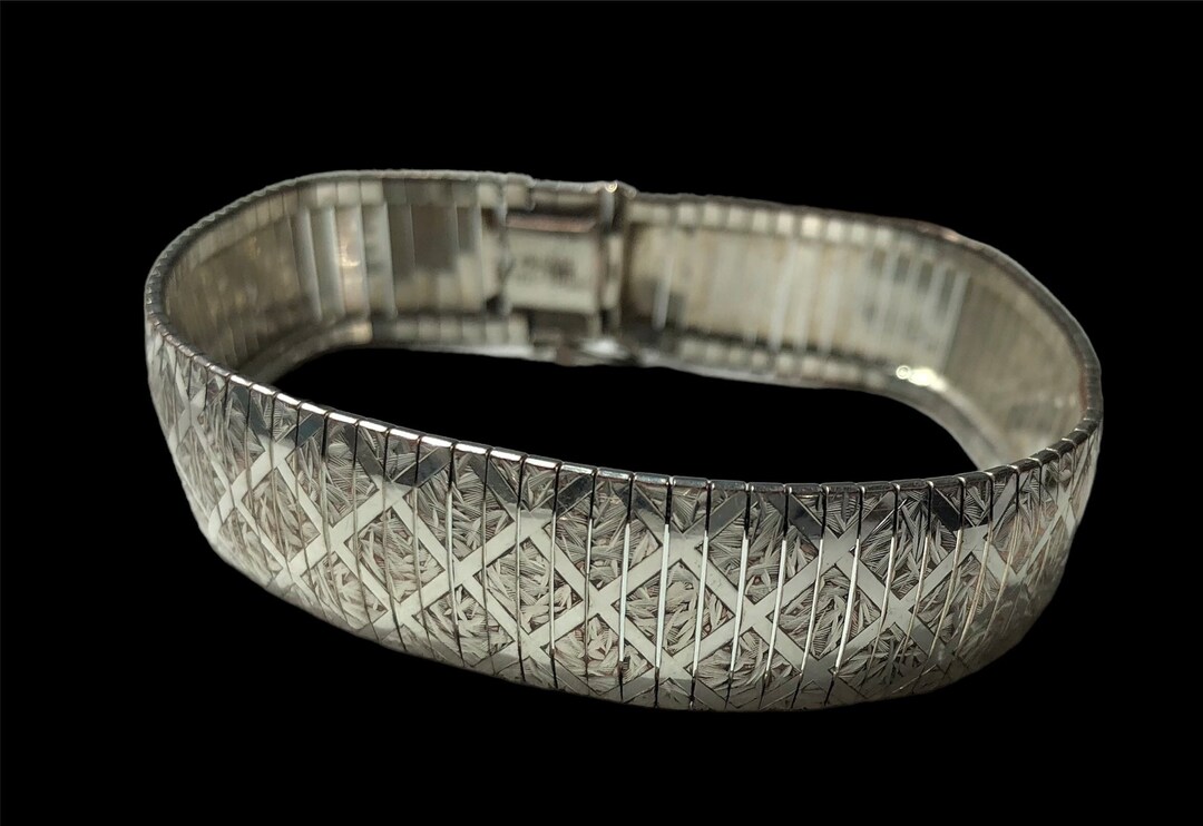 Vintage Silver Dyadema Bracelet Bronze Italy Bracelet Etsy