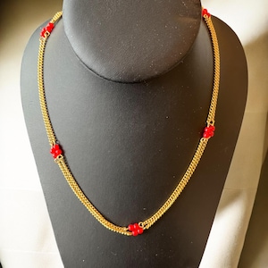 Vintage Hobe necklace, 1990s long gold chain necklace, 1990s vintage jewelry, Hobe gold vintage jewelry