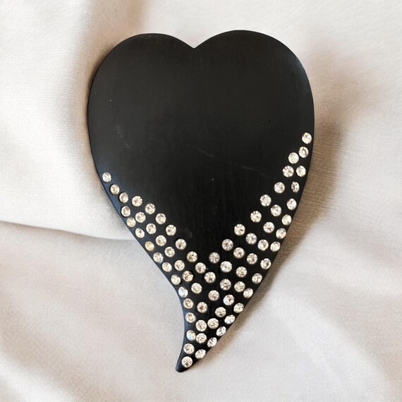 Vintage jewelry 80s heart - Gem