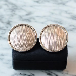 Vintage 1960s Coro silver earrings, mid century silver earrings, birthday gifts for her, 1960s vintage Coro jewelry, vintage round earrings,