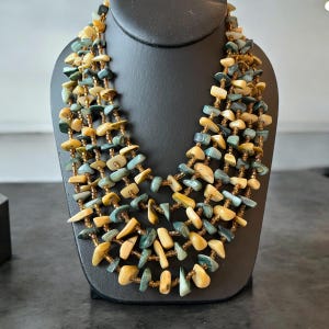 Vintage 1950s Japanese Multi Strand Beaded Necklace, 1950s Jewelry