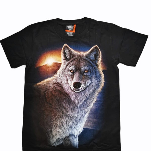 Rock Eagle T-Shirt*Schwarz*Motiv: Wolf oder Husky*Neu