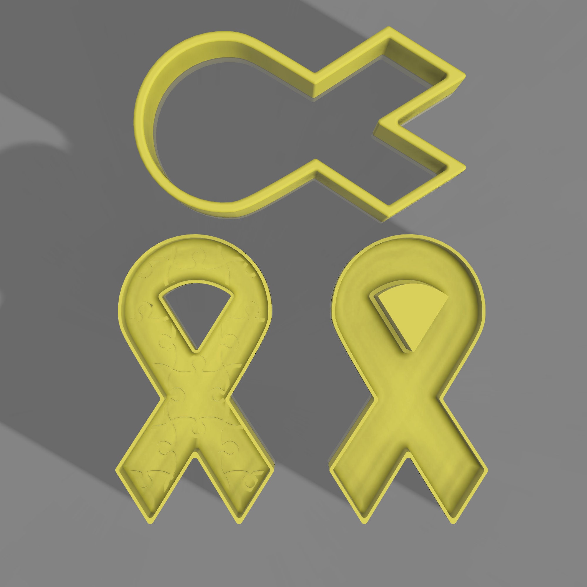 STL File for Bath Bomb Autism Awareness Ribbon Bath Bomb Mold Etsy