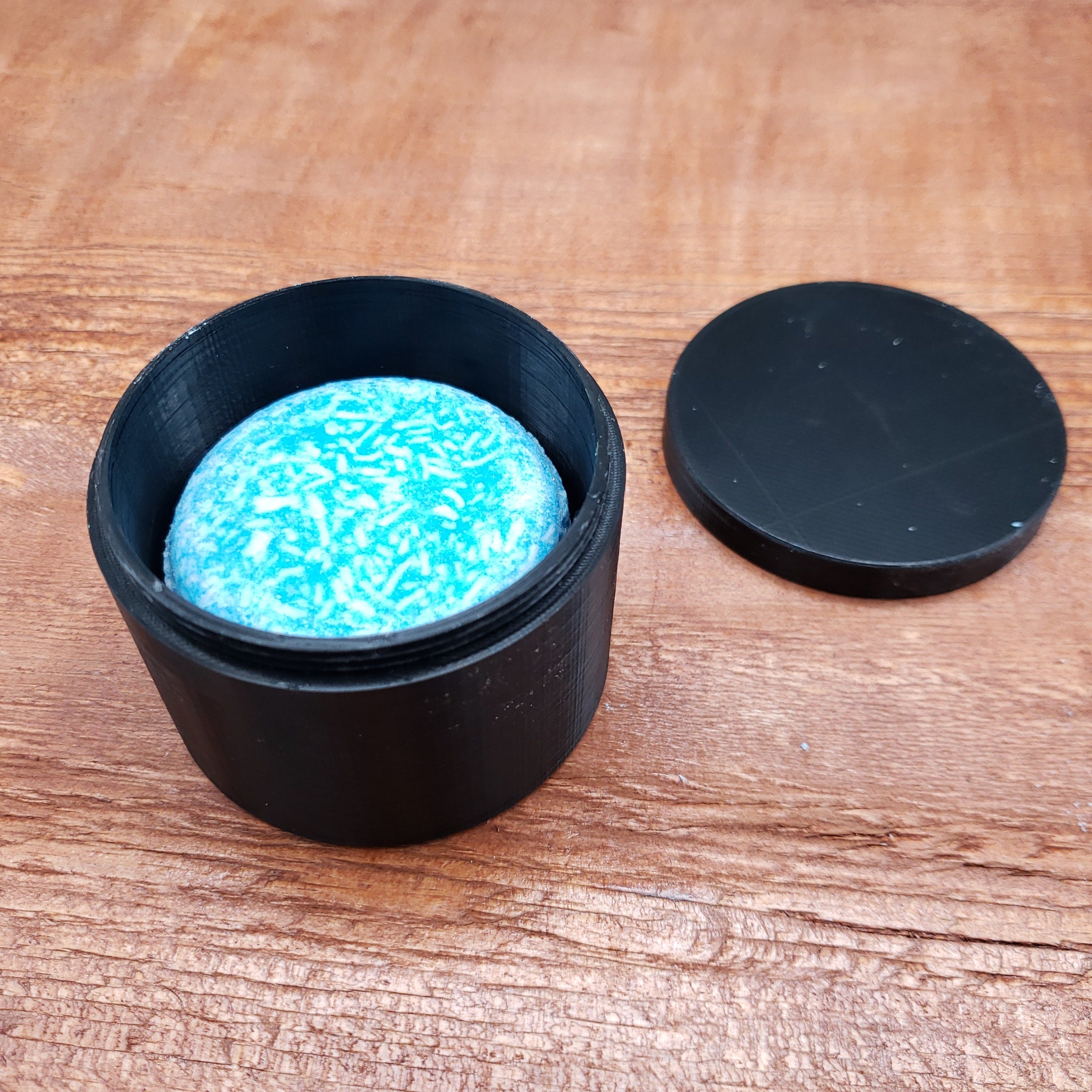 2.25in Shampoo Bar Box Travel Storage Round Soap Bar Etsy