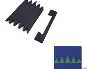 Tree Line Soap Scraper, Cold Process Soap Shaping Tool, with Depth Adjuster