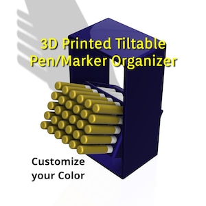 Pen Holder, Tiltable Pen Holder, Marker Holder, Tiltable Marker Holder, Pen Organizer, Marker Organizer, Tiltable Marker Organizer, holds 30