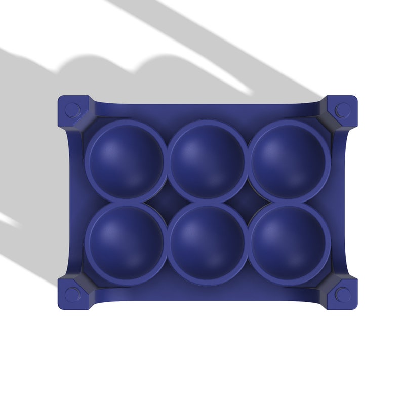 2.5in Bath Bomb Stacking Tray STL File, Drying & Storage (Digital Download) image 4