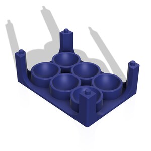 2.5in Bath Bomb Stacking Tray STL File, Drying & Storage (Digital Download) image 2