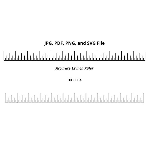 Accurate cheap inch ruler
