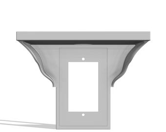 4.5in x 2.75in Outlet Charging Shelf 2 screw, Wall Mount Phone Holder, Customizable Decorative Shelf