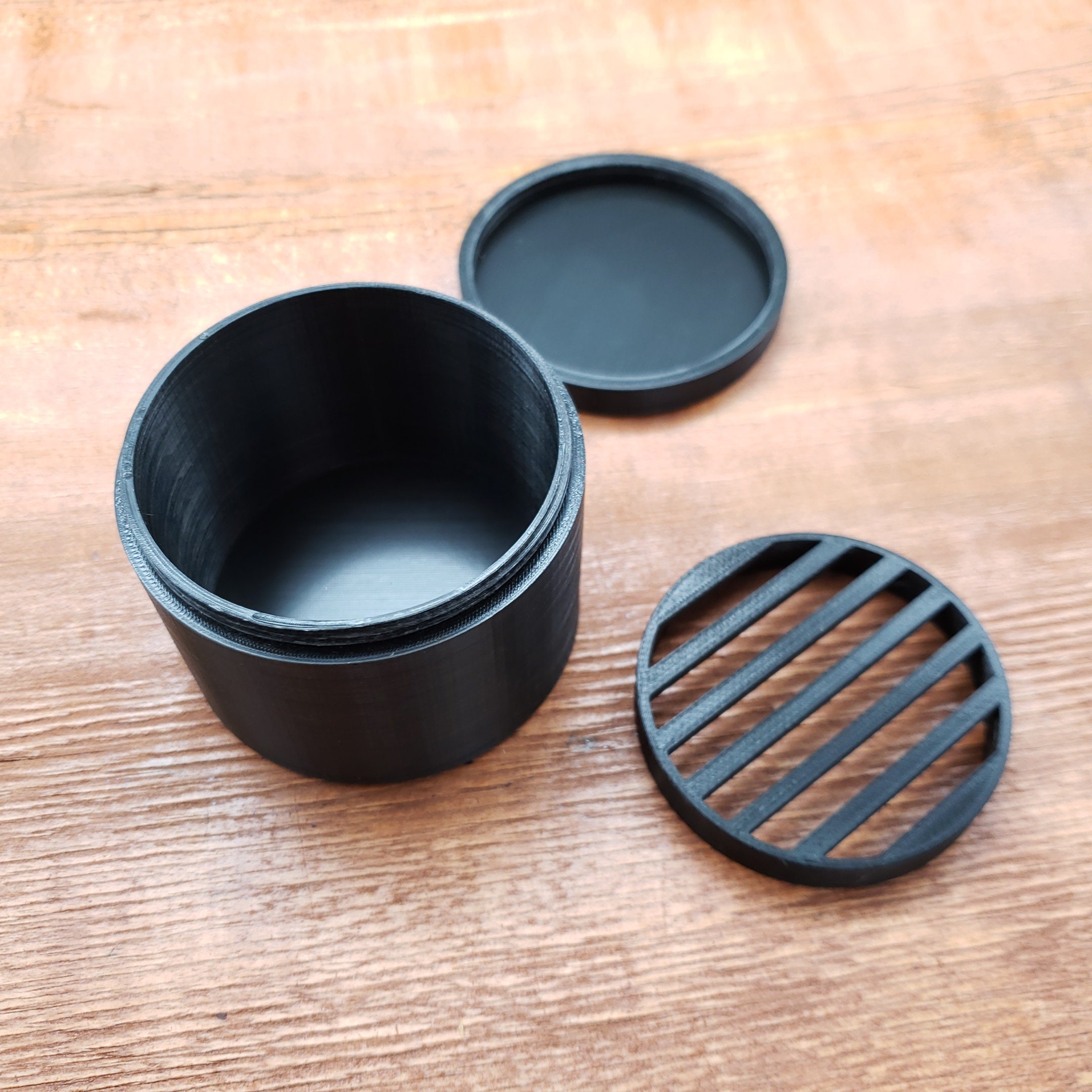 2.25in Shampoo Bar Box Travel Storage Round Soap Bar Etsy