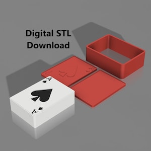 STL Datei für Badekometen Ace Spielkarte Badebombenform 3D Drucker File (Download)