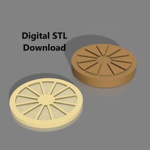 Soap Stamp STL, Wagon Wheel Stamp, Wagon Wheel polymer clay stamp, Wagon Wheel Soap Stamp, Citrus Soap Stamp, Citrus Clay Stamp (Digital)
