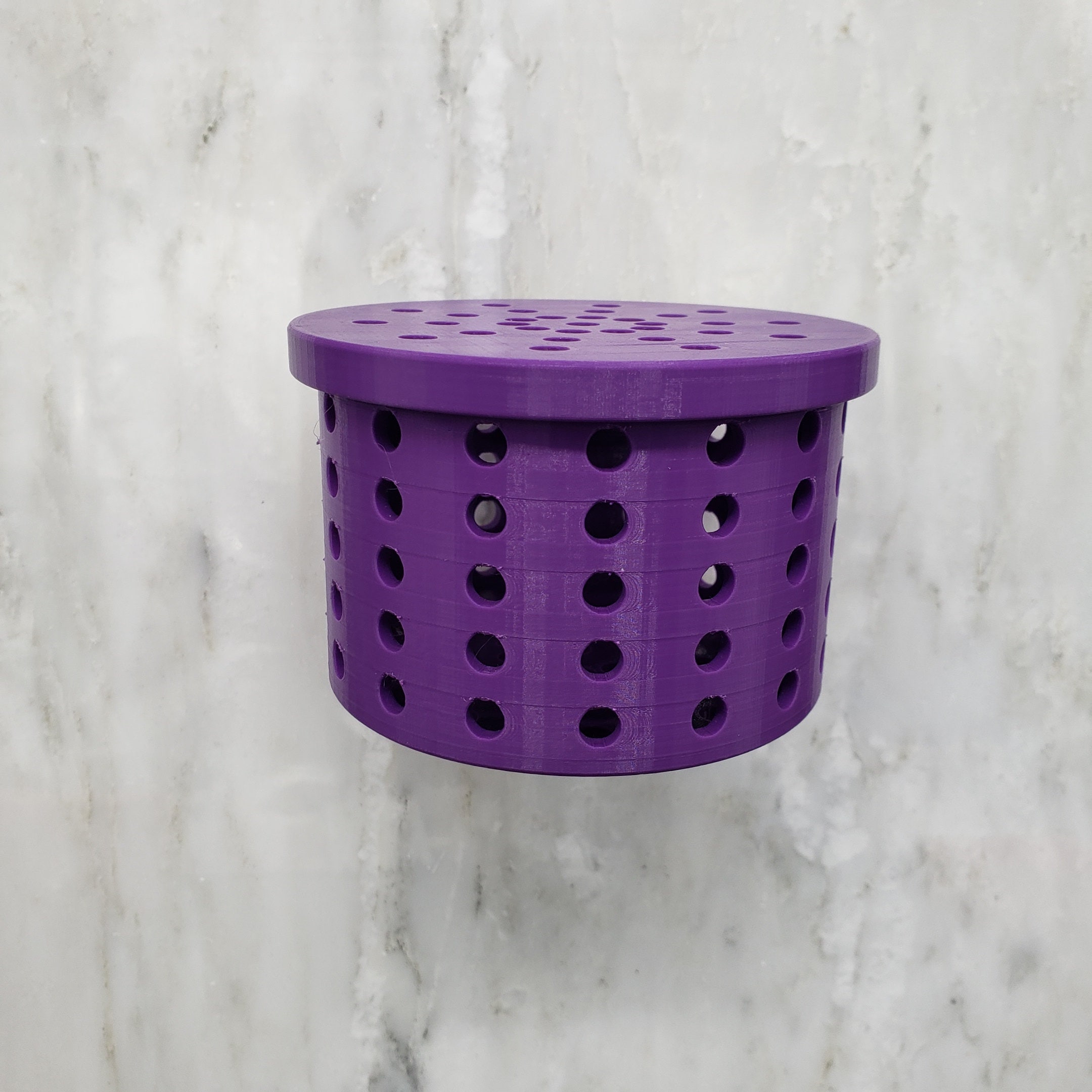 Large Shower Steamer Holder Basket With Suction Cup, Shower Steamer Basket,  Can Fit up to a 3 Inch Round Shower Steamer, Customizable Color 