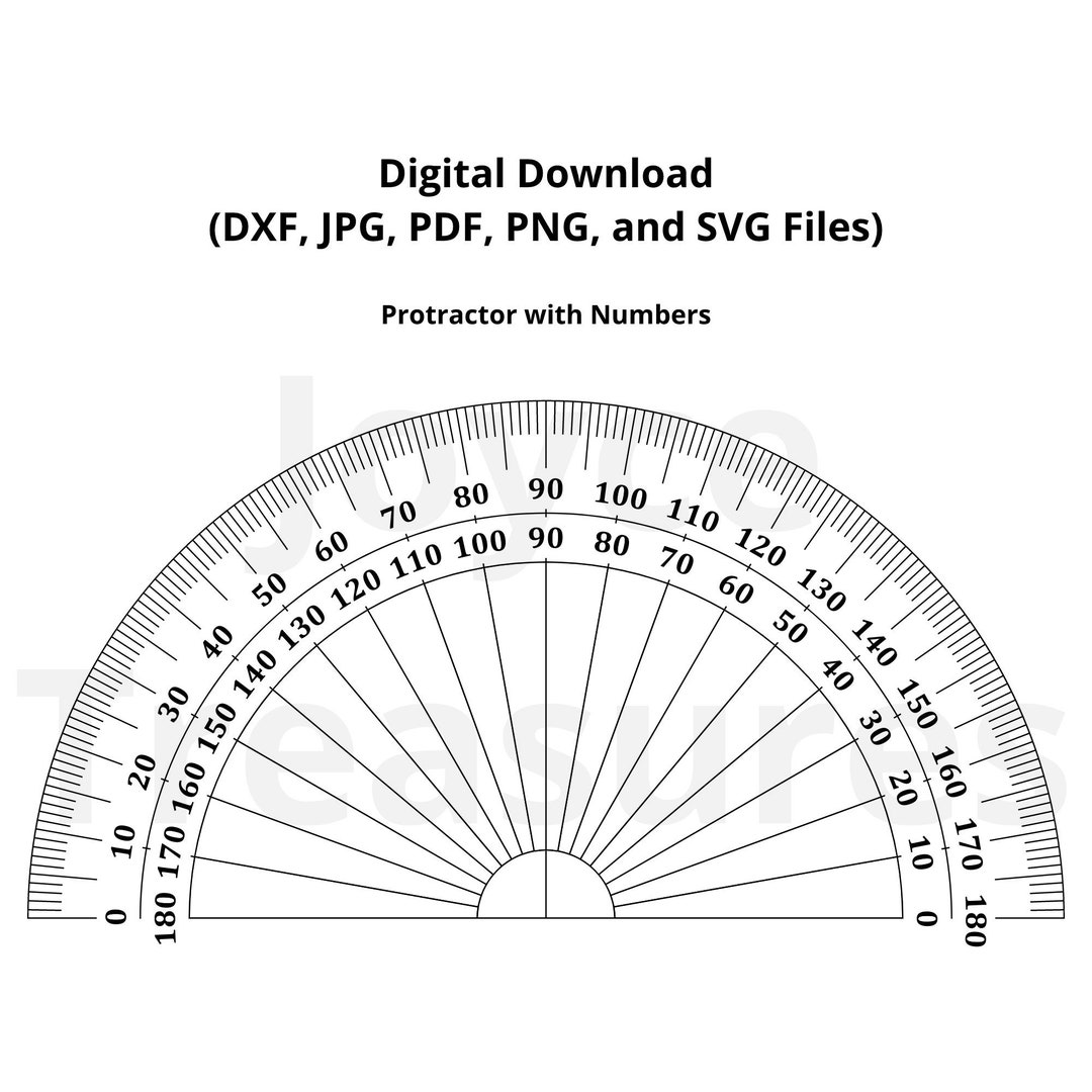 Protractor Svg Protractor Cut File Protractor Dxf Ets vrogue.co