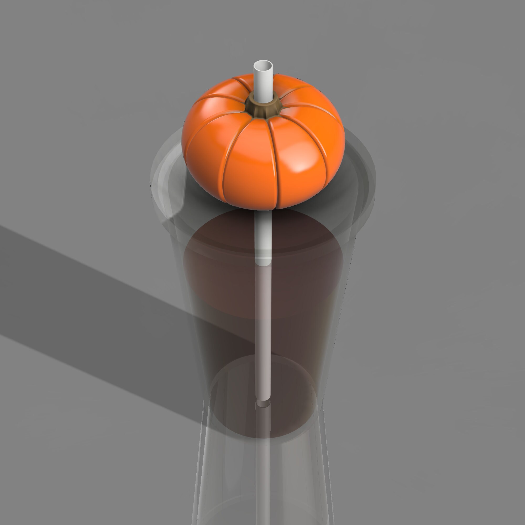 Straw Topper STL Pumpkin Straw Topper STL File for 3D Printer Etsy