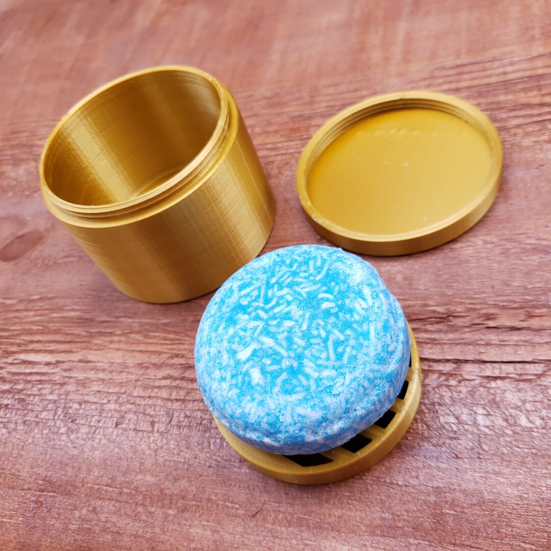 2.25in Shampoo Bar Box Travel Storage Round Soap Bar Etsy