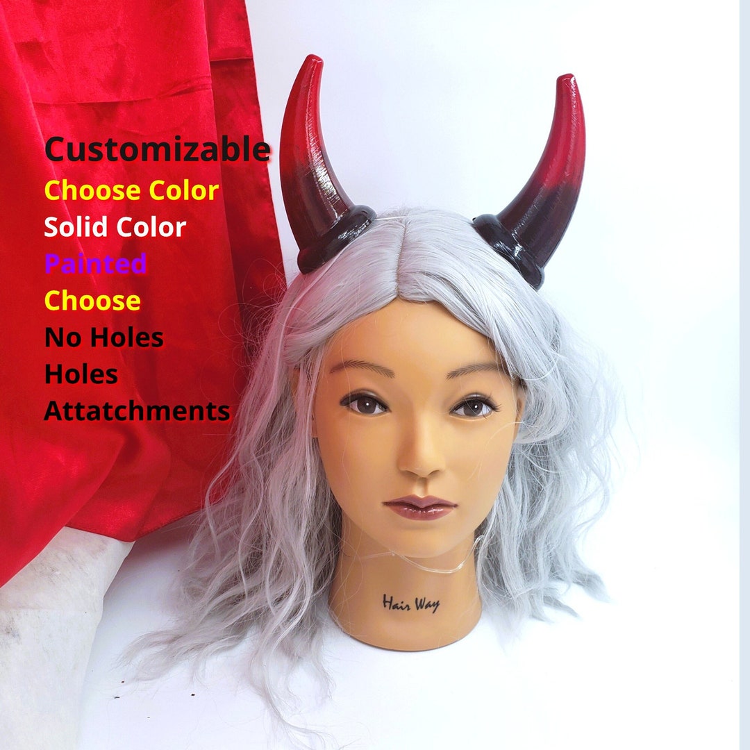 Customizable Smooth Cosplay Horns 4inch Horns Demon Horns, Cosplay Horns, Costume Horns With