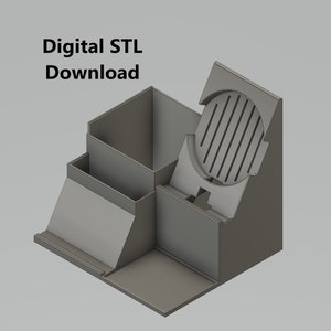 Stl-Datei für den 3D-Druck für Schreibtisch Organizer Display, hält Ihr Handy-Ladegerät, Handy (Heim und Büro) FDM-Drucker