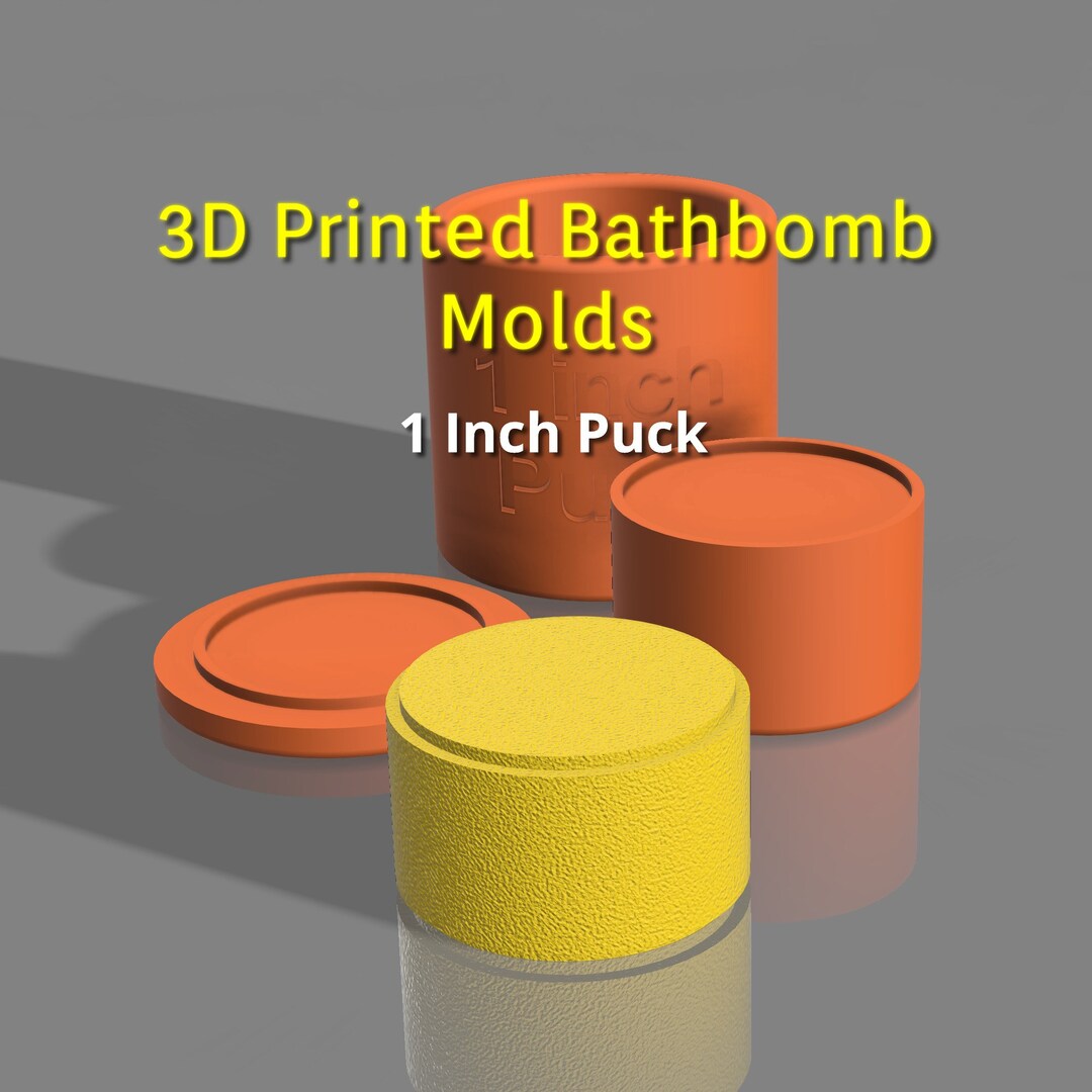 3D Printed 3 Piece 1 Inch Puck Bath Bomb Mold 1 Inch Puck Etsy