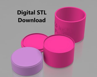 Archivo STL para bomba de baño de 2,5 pulgadas, molde de disco para barra de champú, molde de 3 piezas para bomba de baño de 2,5 pulgadas, archivo para impresora 3D (descargar), impresoras FDM
