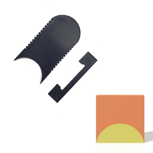 Round Soap Scraper Shaping Tool, Cold Process Soap, 5mm Depth Adjuster