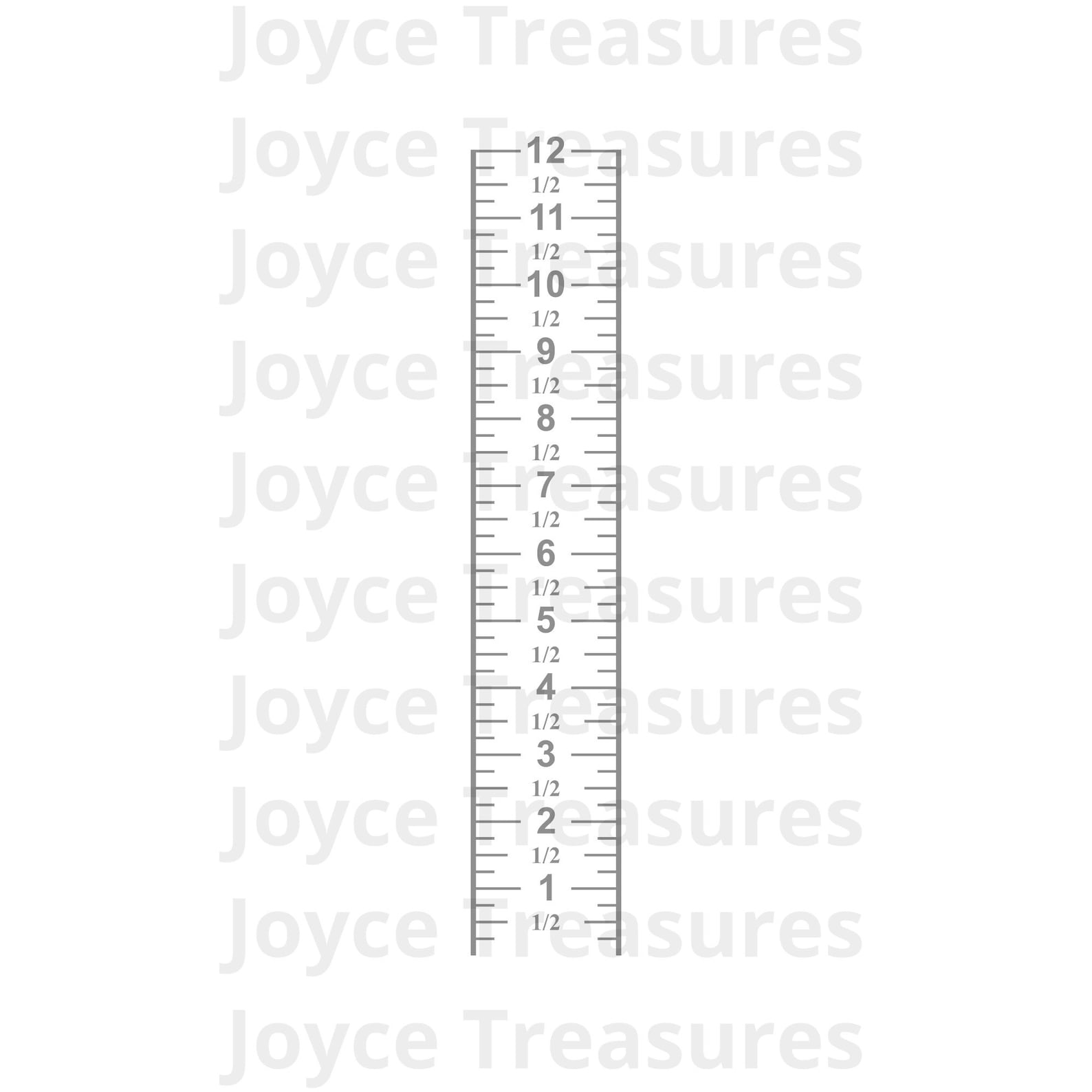 12 Inch Rain Gauge Ruler Template (digital Download) - Etsy