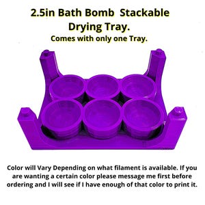 2.5in Bath Bomb Drying Tray, Stackable Holder