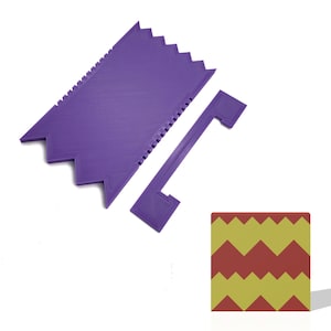 Zig Zag Soap Scraper Shaping Tool, Cold Process Soap, with Depth Adjuster