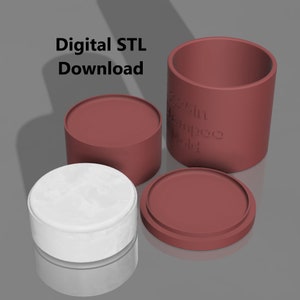 2,25 tum Badbomb- och schampobarsform STL-fil (digital nedladdning)