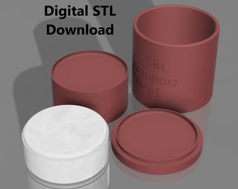 2.25in Bath Bomb & Shampoo Bar Mold STL File (Digital Download)
