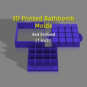 Embed Mold, 4x4 Grid (1 inch each)