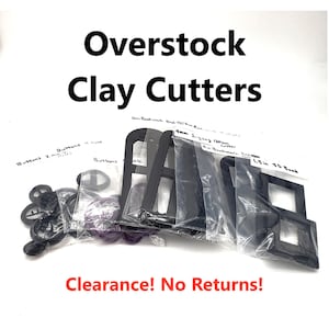Discounted Clay Cutters: Overstock, sold as is