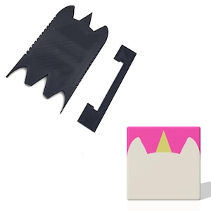 Unicorn Soap Scraper Shaping Tool, 3D Printed, 5mm Increments