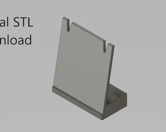 3D Printer Jewelry Display STL File, 2-Slot Stand (Digital Download)