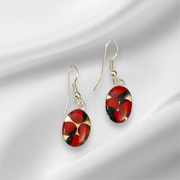 Huayruro Stein Earrings from Peru