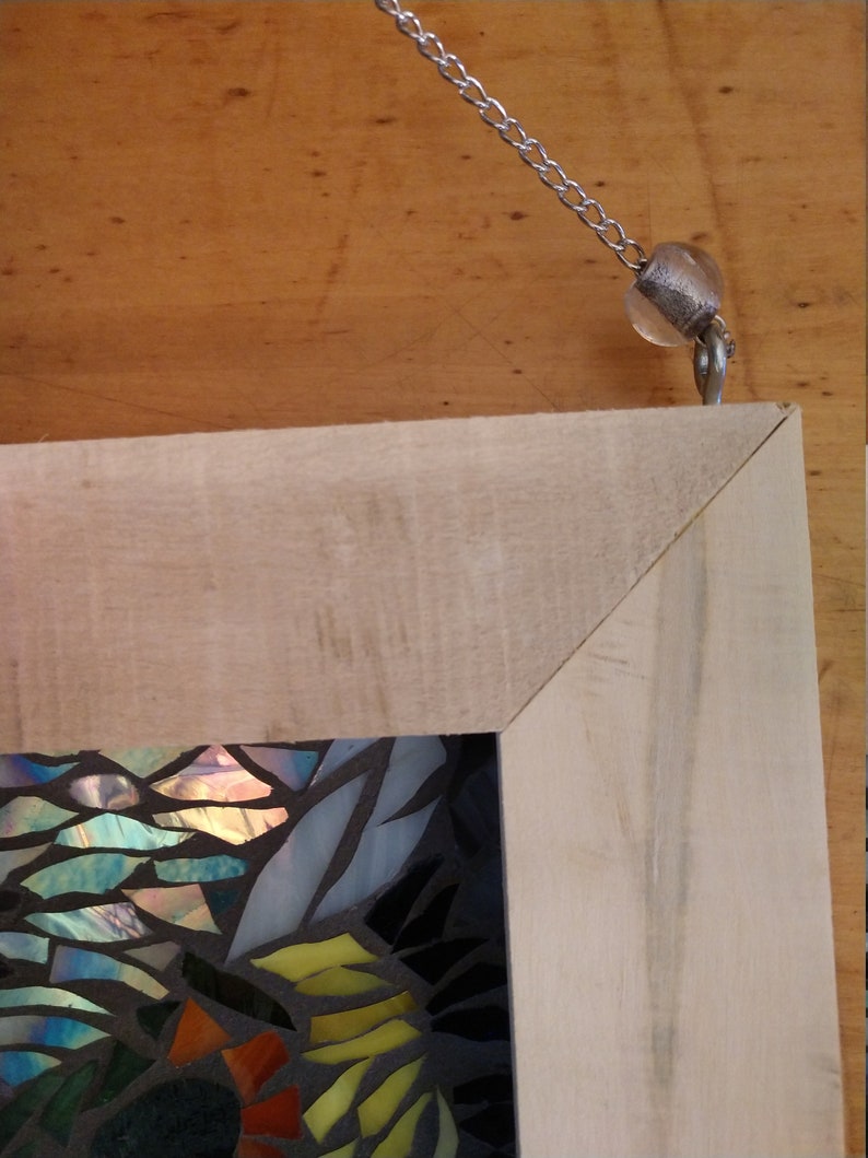 Window Hanging Stained Glass Mosaic Owl