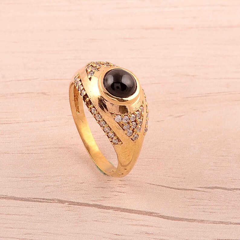 Black onyx gemstone ring,black onyx jewelry,gemstone ring,handmade ring,promise ring,gift for her,boho rings,bohemian ring,girlfriend ring,